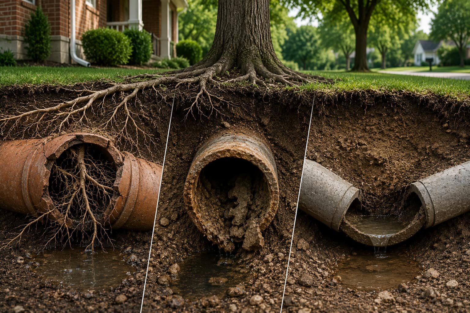 Sewer Line Problems Tree Roots, Old Pipes, and Warning Signs