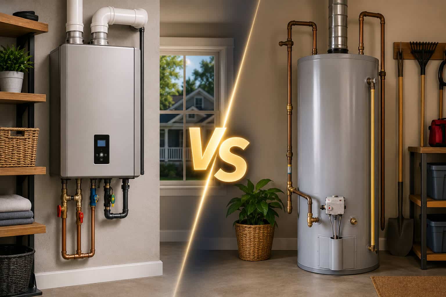 Tankless vs. Traditional Water Heater