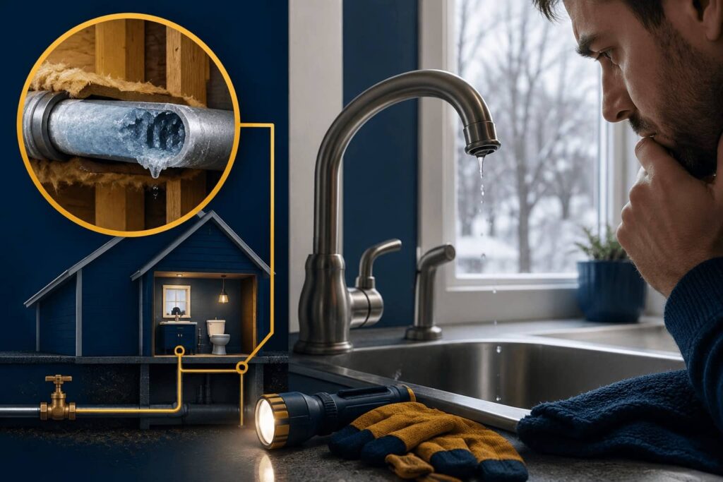 My Faucet Stopped During a Freeze, but Nothing Has Burst. What Should I Do?