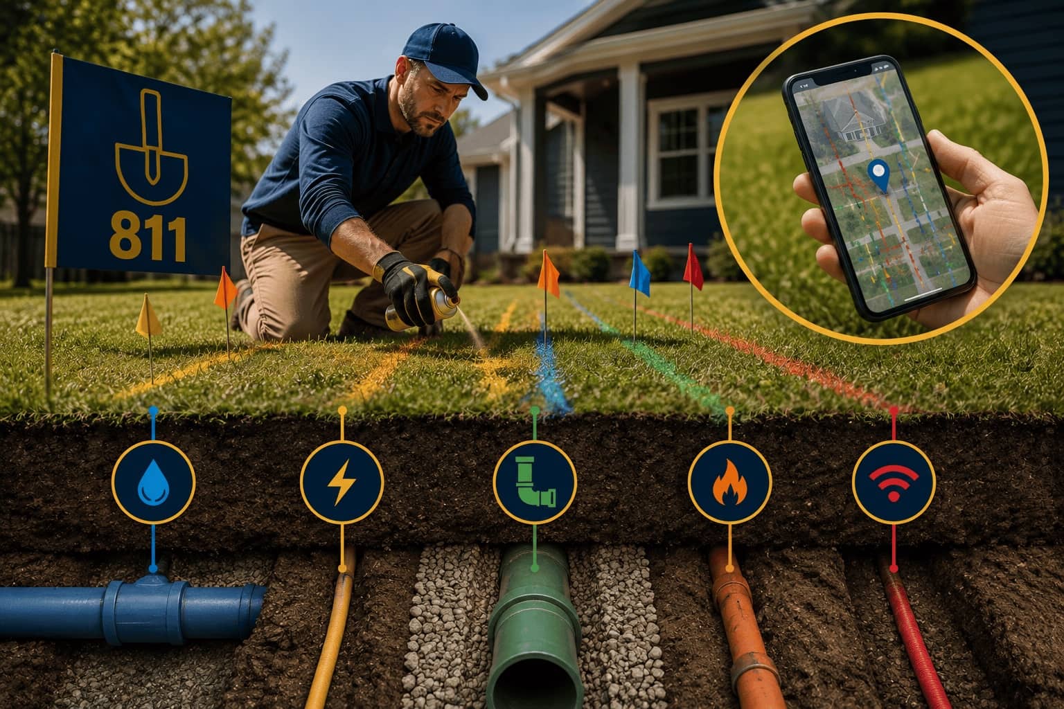 Does Tennessee 811 Mark My Water and Sewer Lines? What Homeowners Need to Know Before Digging